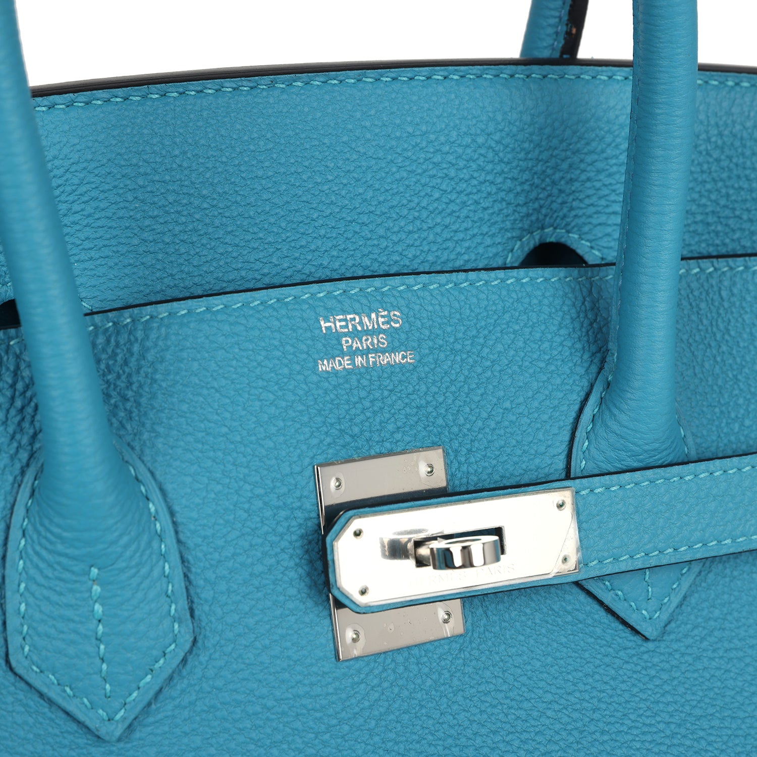 Hermes Birkin 35 Turquoise Togo Palladium Hardware