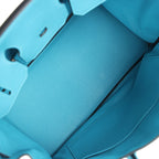 Hermes Birkin 35 Turquoise Togo Palladium Hardware