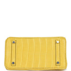 Hermes Birkin 25 Mimosa Matte Alligator Palladium Hardware