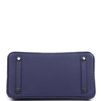 Hermes Birkin 30 Bleu Encre Togo and Shiny Niloticus Crocodile Touch Palladium Hardware