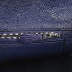 Hermes Birkin 30 Bleu Encre Togo and Shiny Niloticus Crocodile Touch Palladium Hardware