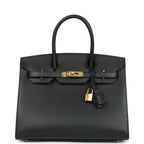 Hermes Birkin Sellier 30 Bleu Minuit Monsiuer Gold Hardware
