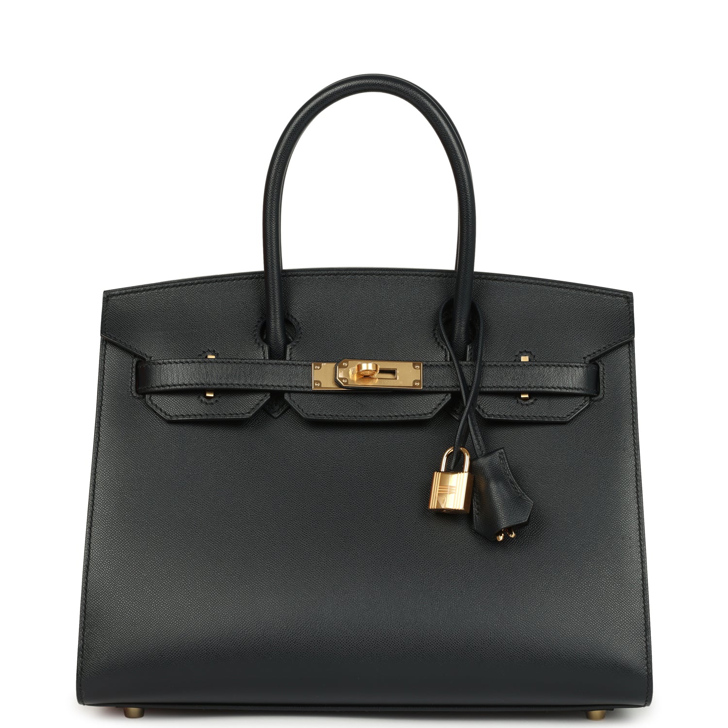 Hermes Birkin Sellier 30 Bleu Minuit Monsiuer Gold Hardware