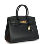 Hermes Birkin Sellier 30 Bleu Minuit Monsiuer Gold Hardware