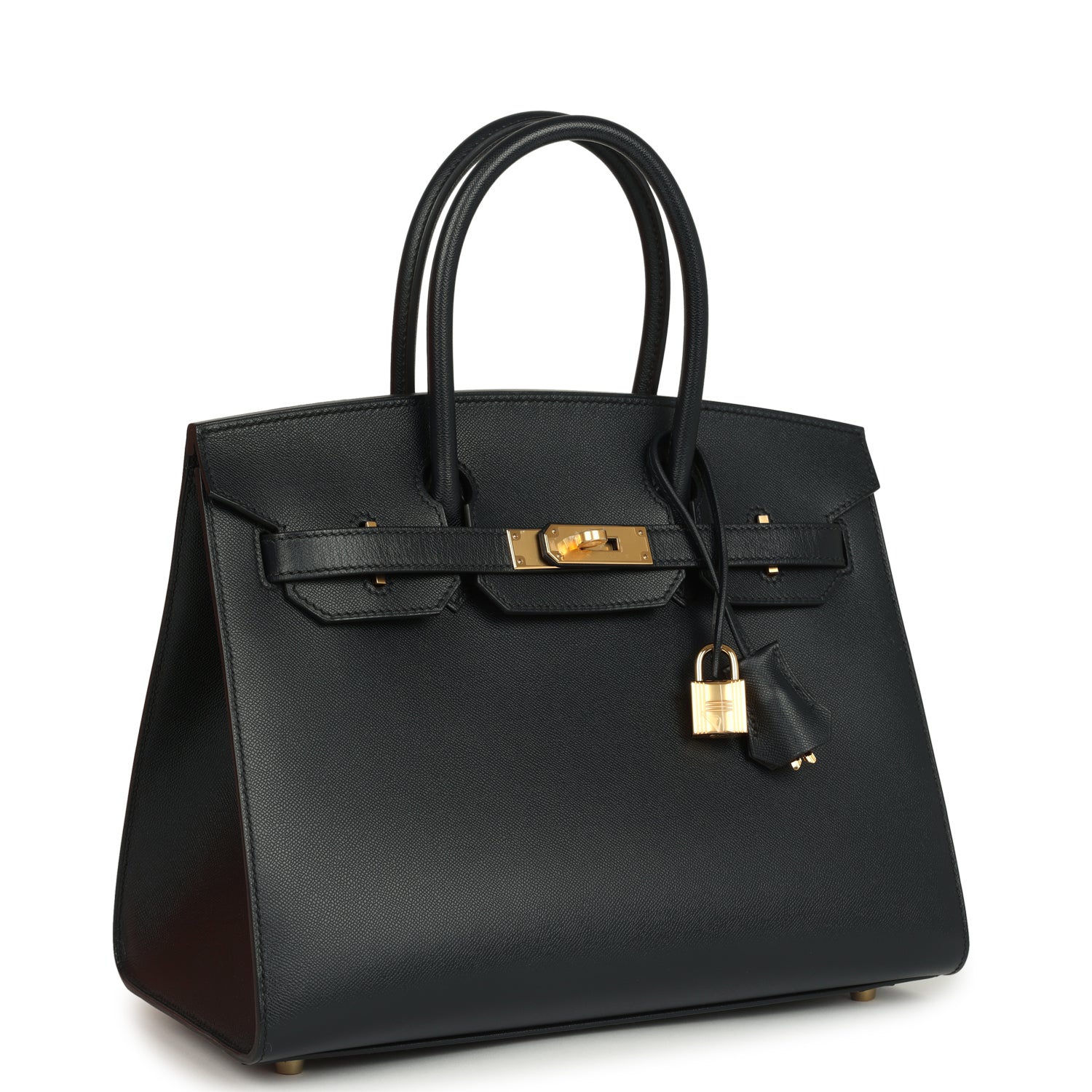 Hermes Birkin Sellier 30 Bleu Minuit Monsiuer Gold Hardware