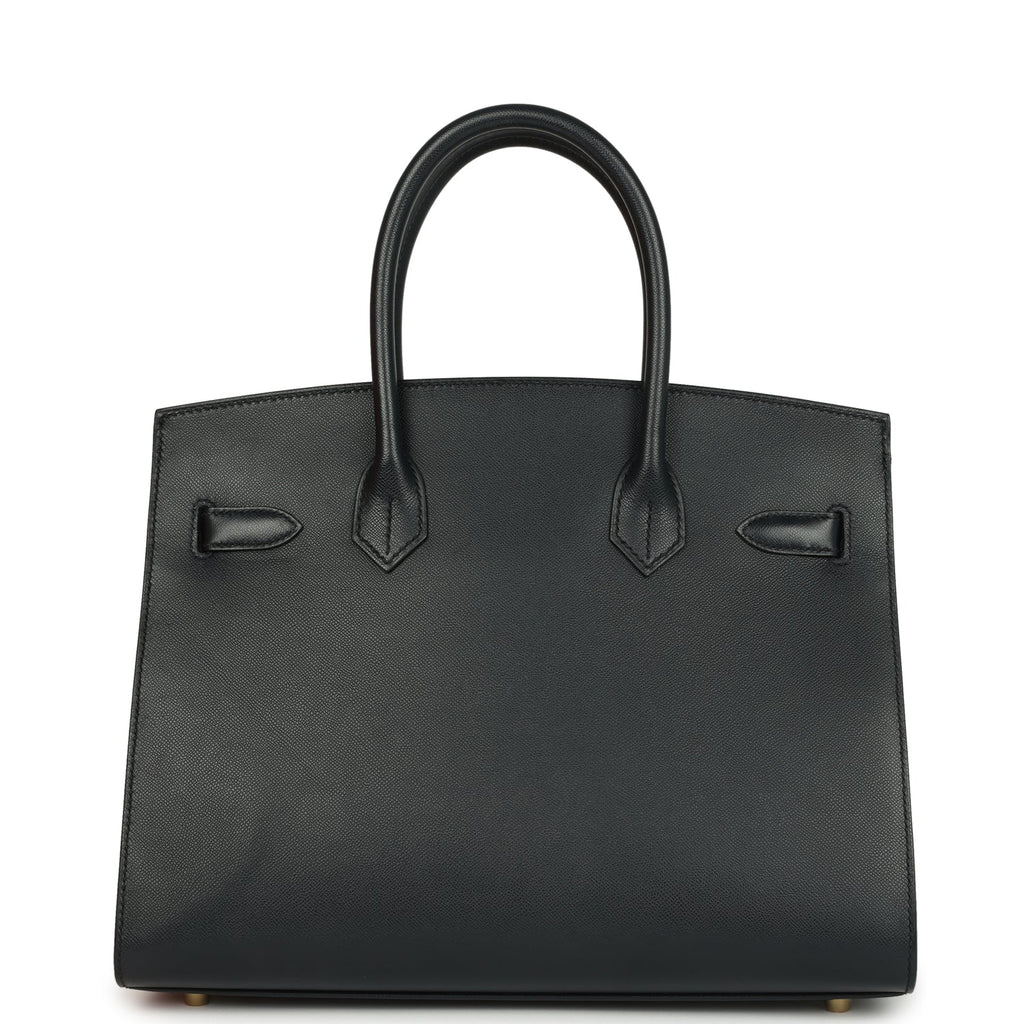Hermes Birkin Sellier 30 Bleu Minuit Monsiuer Gold Hardware