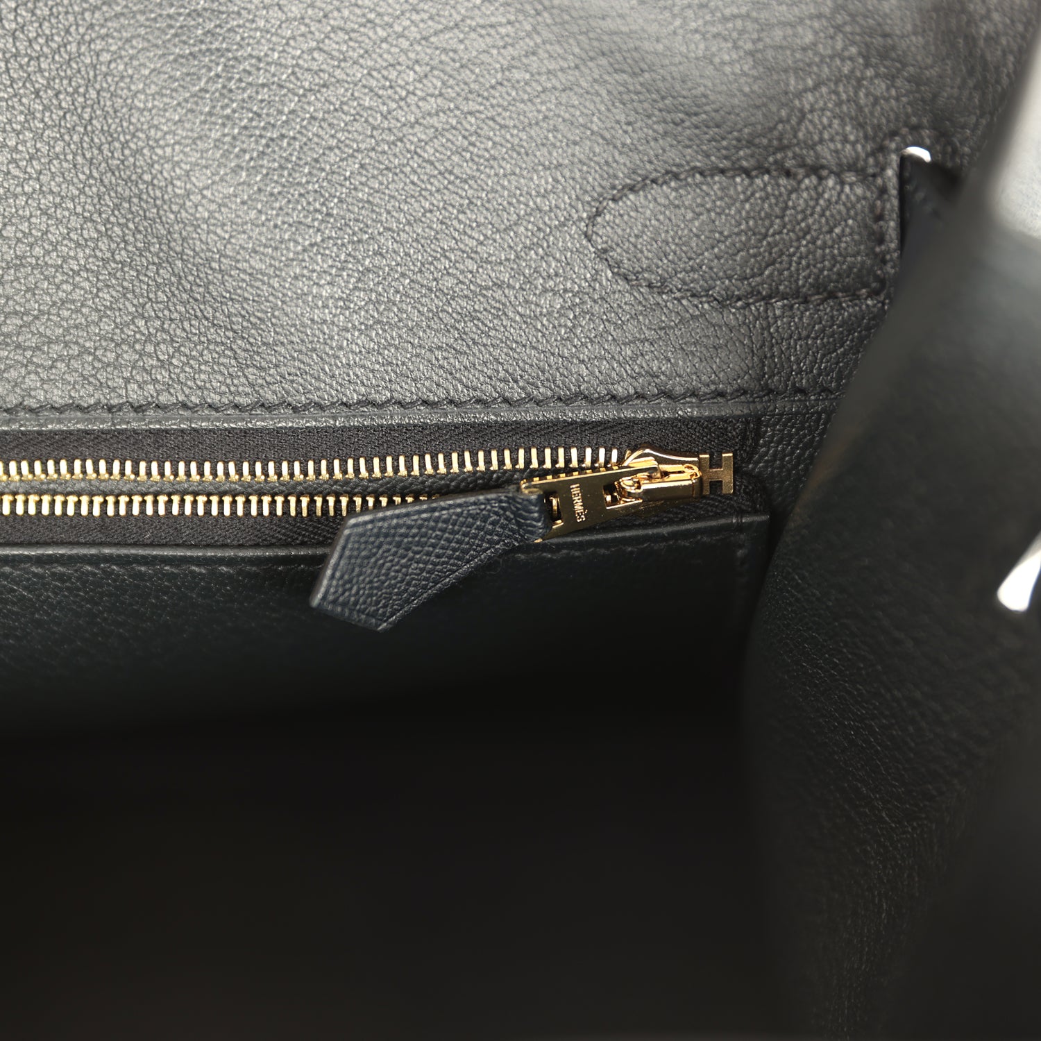 Hermes Birkin Sellier 30 Bleu Minuit Monsiuer Gold Hardware