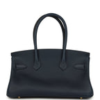 Hermes Shoulder Birkin Light 29 Bleu Abysse Evercolor Gold Hardware