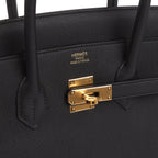Hermes Birkin 35 Black Togo Gold Hardware