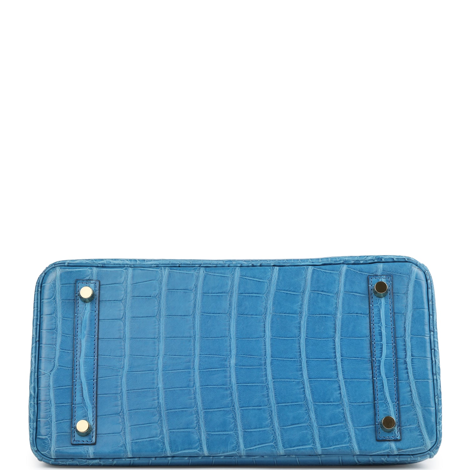 Hermes Birkin 30 Bleu Mykonos Matte Alligator Gold Hardware