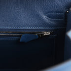 Hermes Birkin Sellier 25 Deep Bleu Madame Palladium Hardware