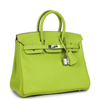Hermes Candy Birkin 25 Kiwi Candy Epsom Palladium Hardware