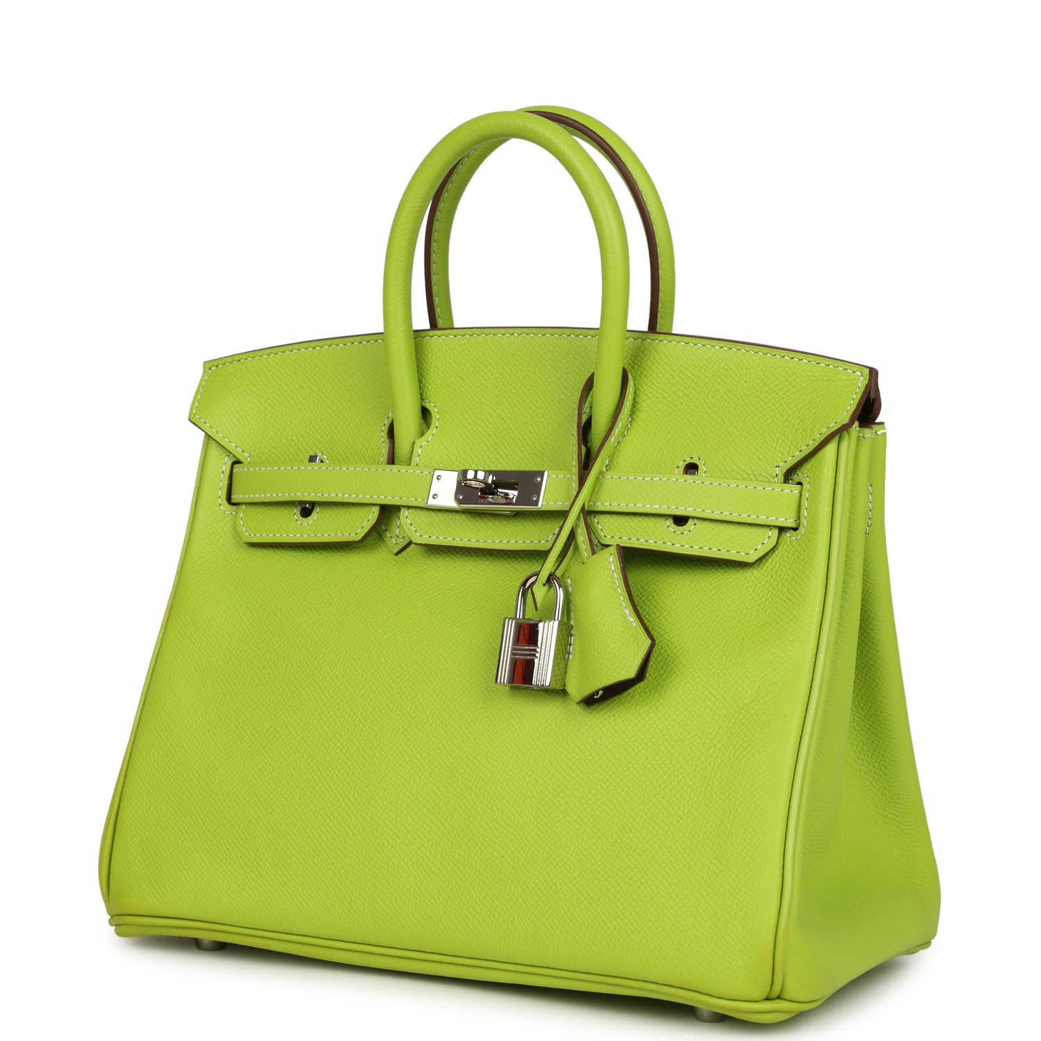 Hermes Candy Birkin 25 Kiwi Candy Epsom Palladium Hardware