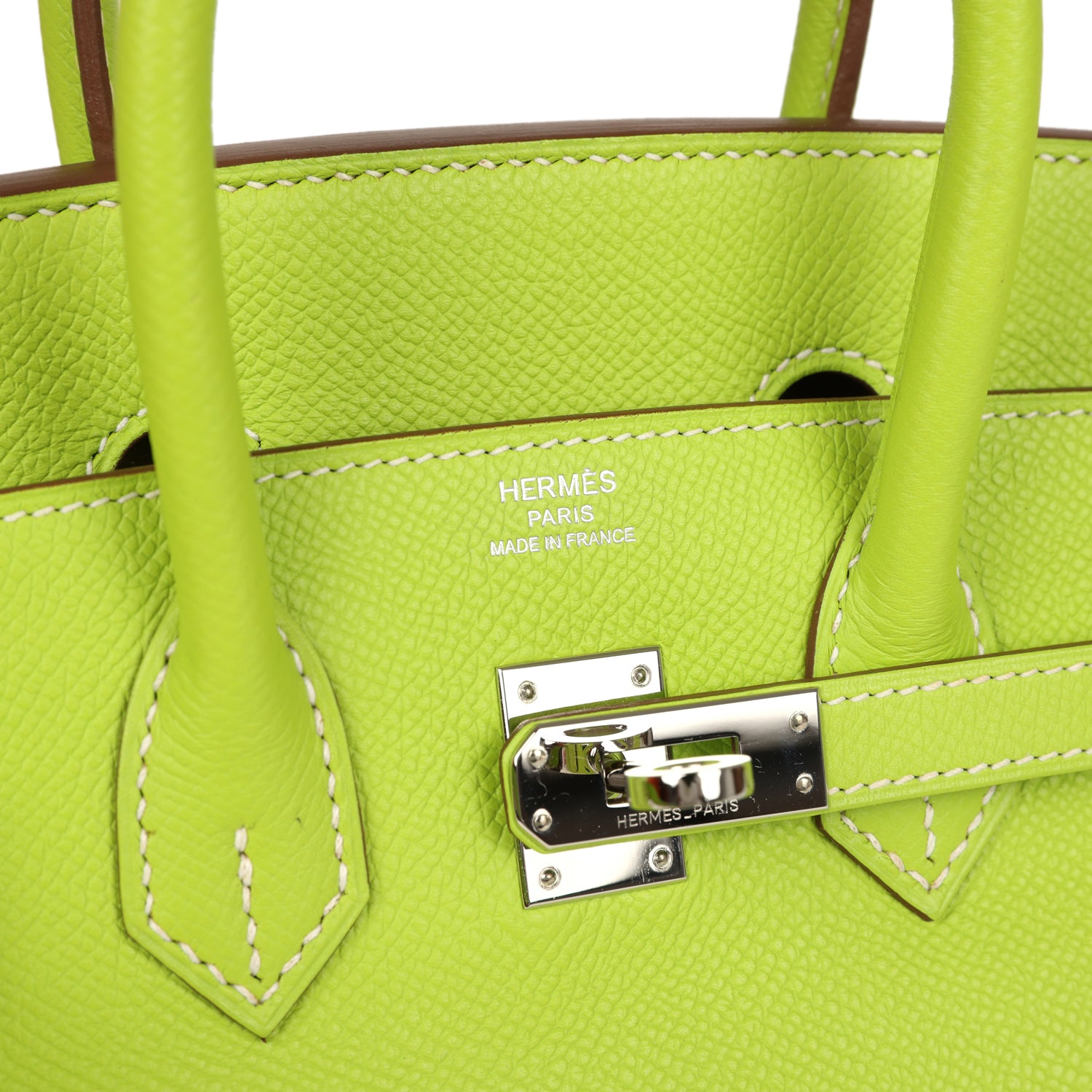 Hermes Candy Birkin 25 Kiwi Candy Epsom Palladium Hardware
