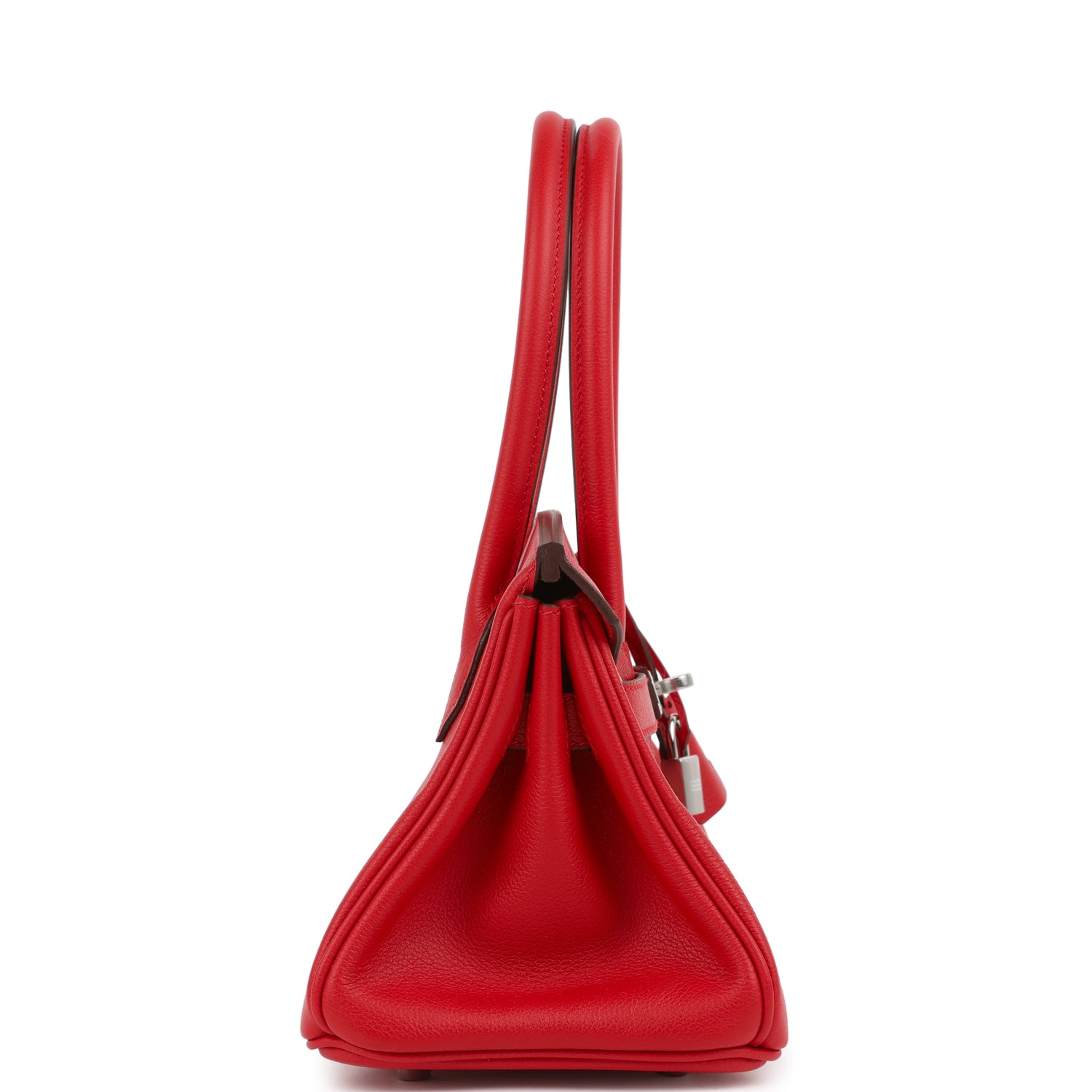 Hermes Shoulder Birkin Light 29 Rouge Radieux Evercolor Palladium Hardware