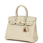 Hermes Birkin 30 Craie Epsom Rose Gold Hardware