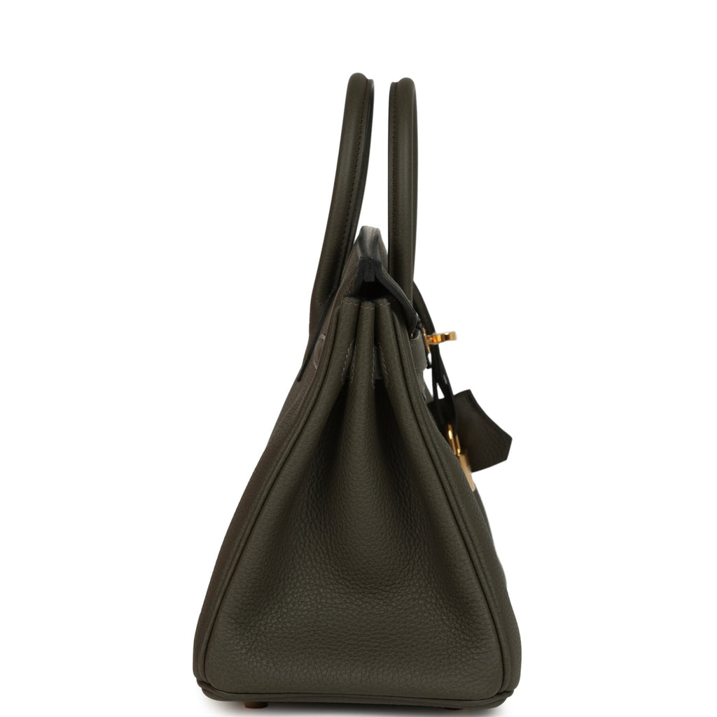 Hermes Birkin 25 Vert de Gris Togo Gold Hardware