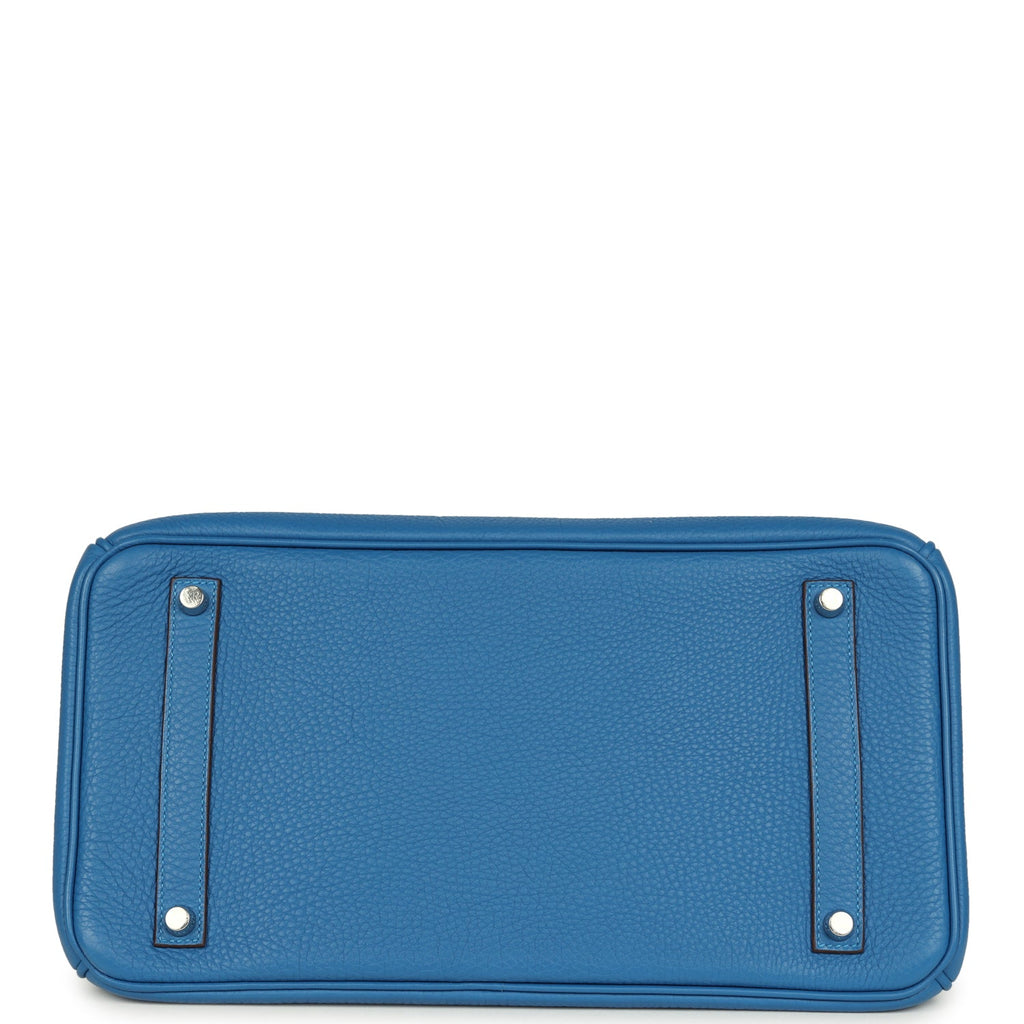 Hermes Birkin 35 Bleu Mykonos Togo Palladium Hardware