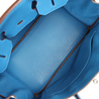 Hermes Birkin 35 Bleu Mykonos Togo Palladium Hardware