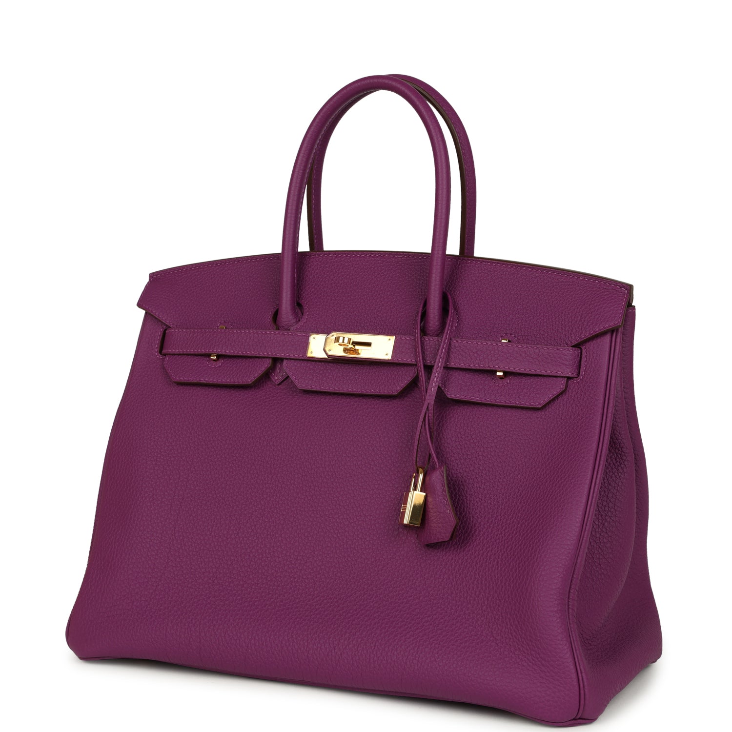 Hermes Birkin 35 Anemone Togo Gold Hardware