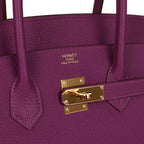 Hermes Birkin 35 Anemone Togo Gold Hardware