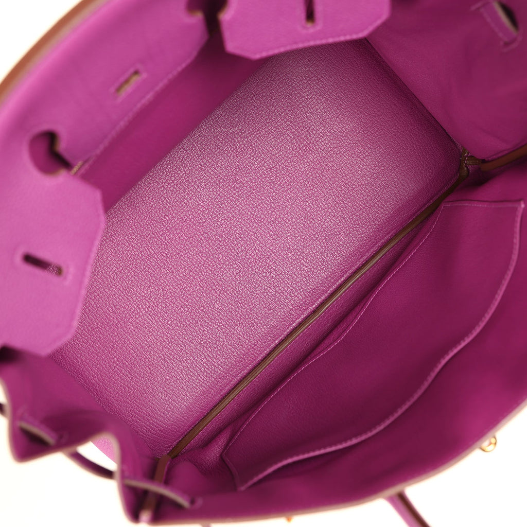 Hermes Birkin 35 Anemone Togo Gold Hardware
