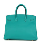 Hermes Birkin 35 Bleu Paon Togo Gold Hardware