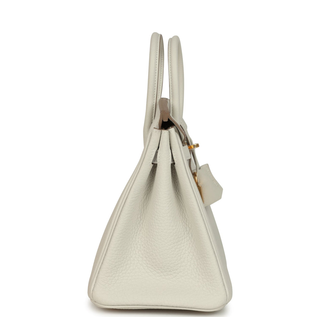 Hermes Birkin 25 Gris Pale Togo Gold Hardware