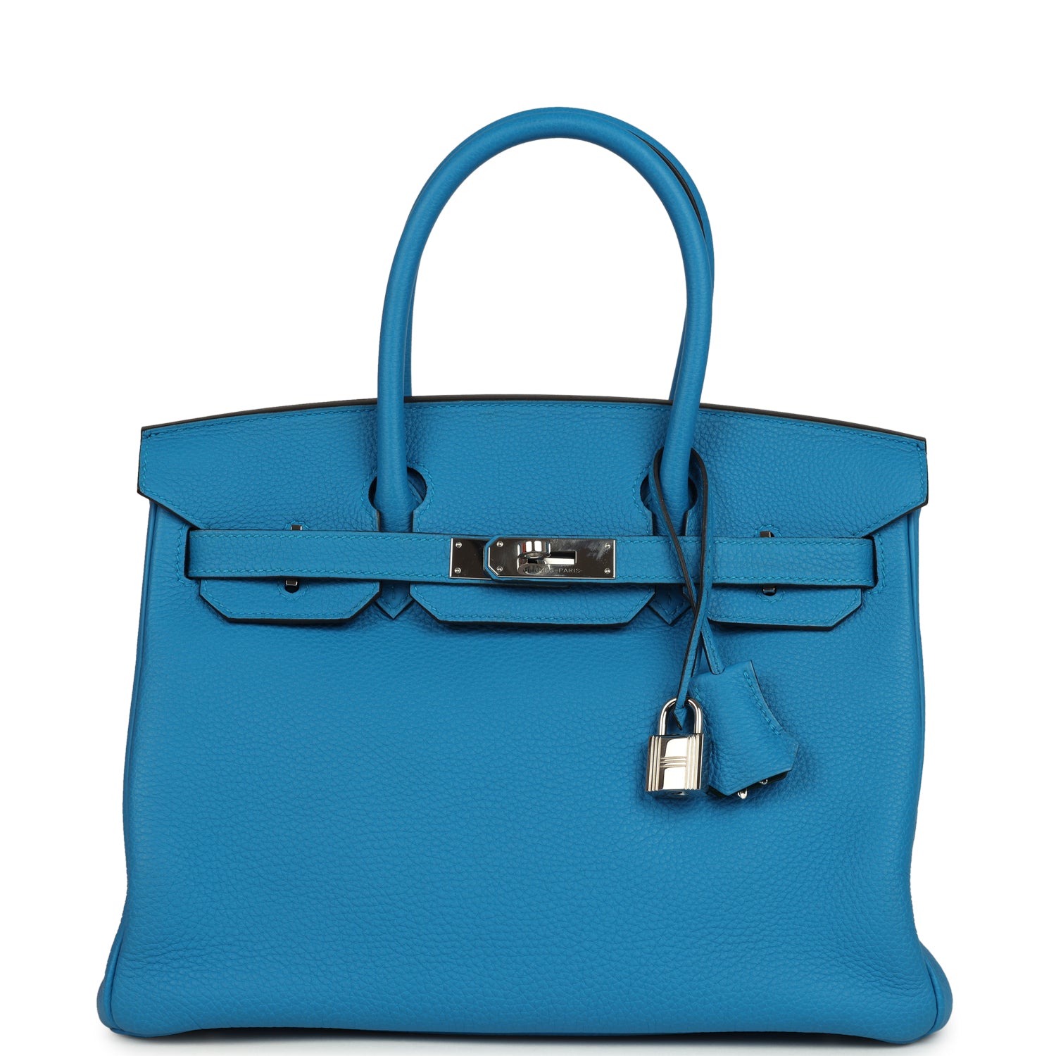 Hermes Birkin 30 Bleu Zanzibar Verso Togo Palladium Hardware
