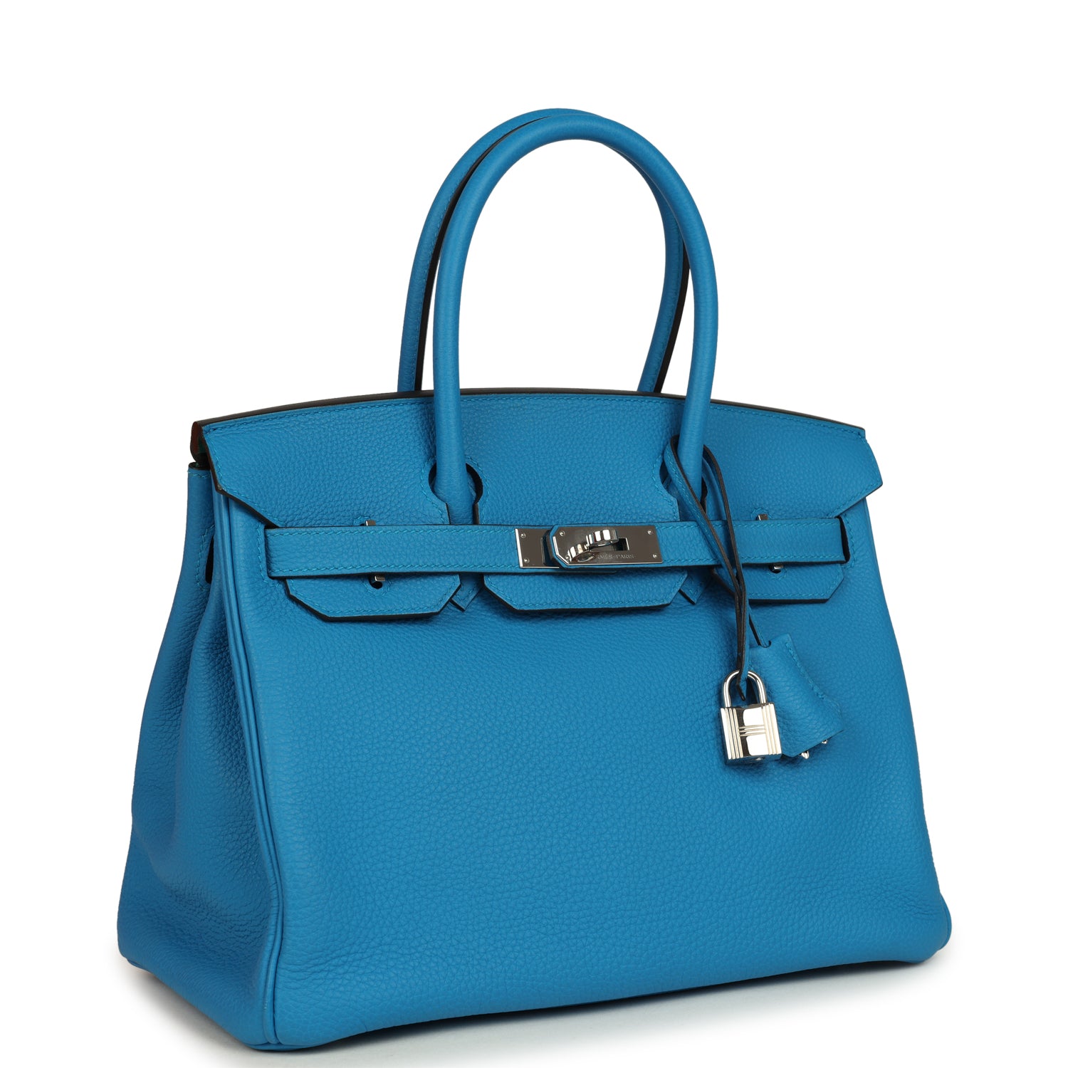 Hermes Birkin 30 Bleu Zanzibar Verso Togo Palladium Hardware