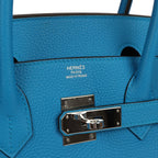 Hermes Birkin 30 Bleu Zanzibar Verso Togo Palladium Hardware
