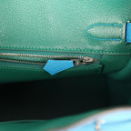 Hermes Birkin 30 Bleu Zanzibar Verso Togo Palladium Hardware