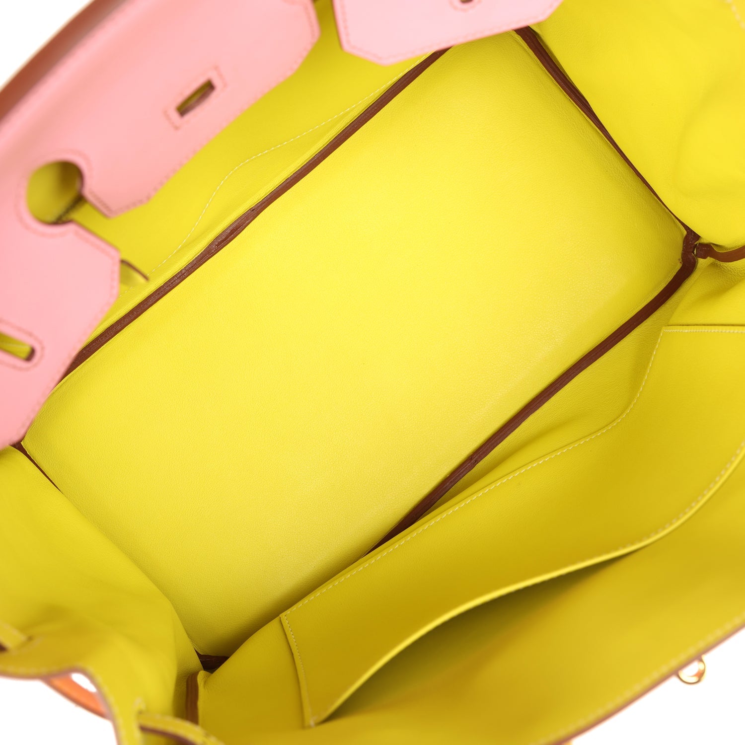Hermes Special Order (HSS) Birkin 35 5P Bubblegum and Lime Swift Gold Hardware
