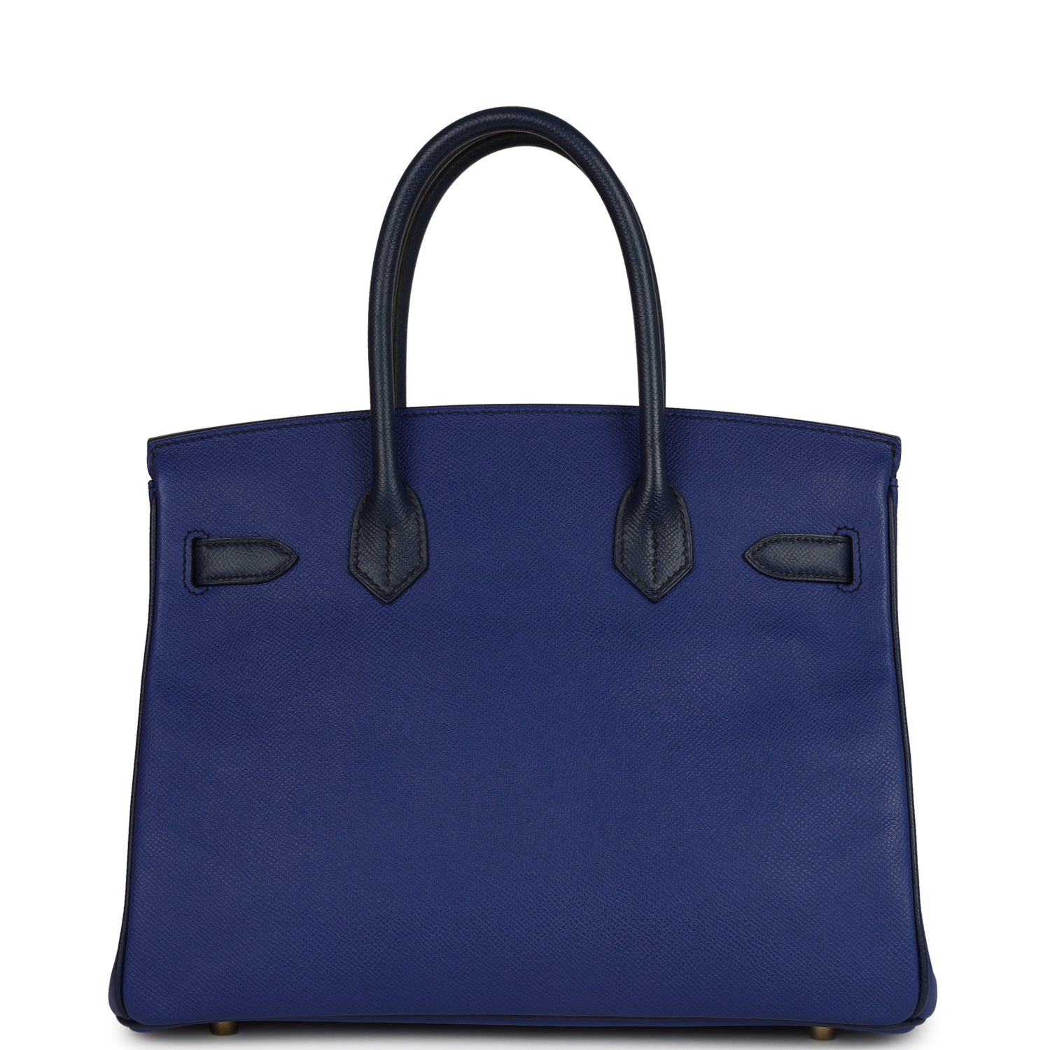 Hermes Special Order (HSS) Birkin 30 Bleu Electric and Bleu Saphir Epsom Brushed Gold Hardware