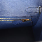 Hermes Special Order (HSS) Birkin 30 Bleu Electric and Bleu Saphir Epsom Brushed Gold Hardware