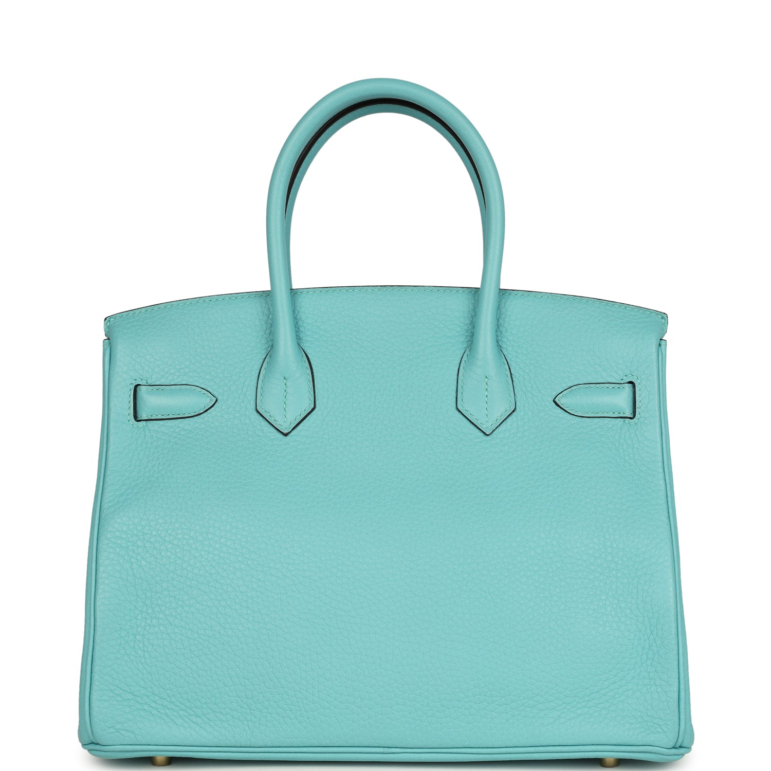 Hermes Birkin 30 Bleu Atoll Clemence Gold Hardware