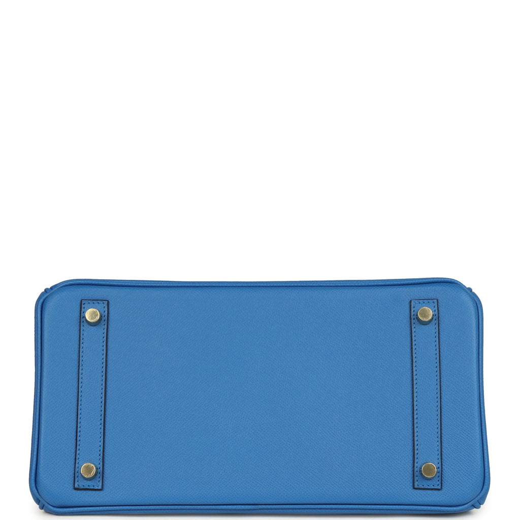 Hermes Birkin 30 Bleu Zellige Epsom Gold Hardware