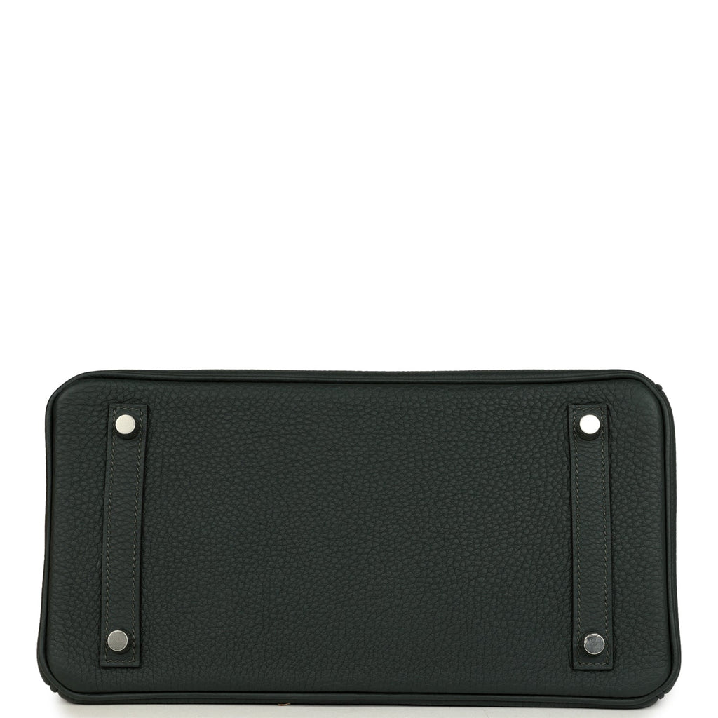 Hermes Birkin 30 Vert Fonce Togo Palladium Hardware