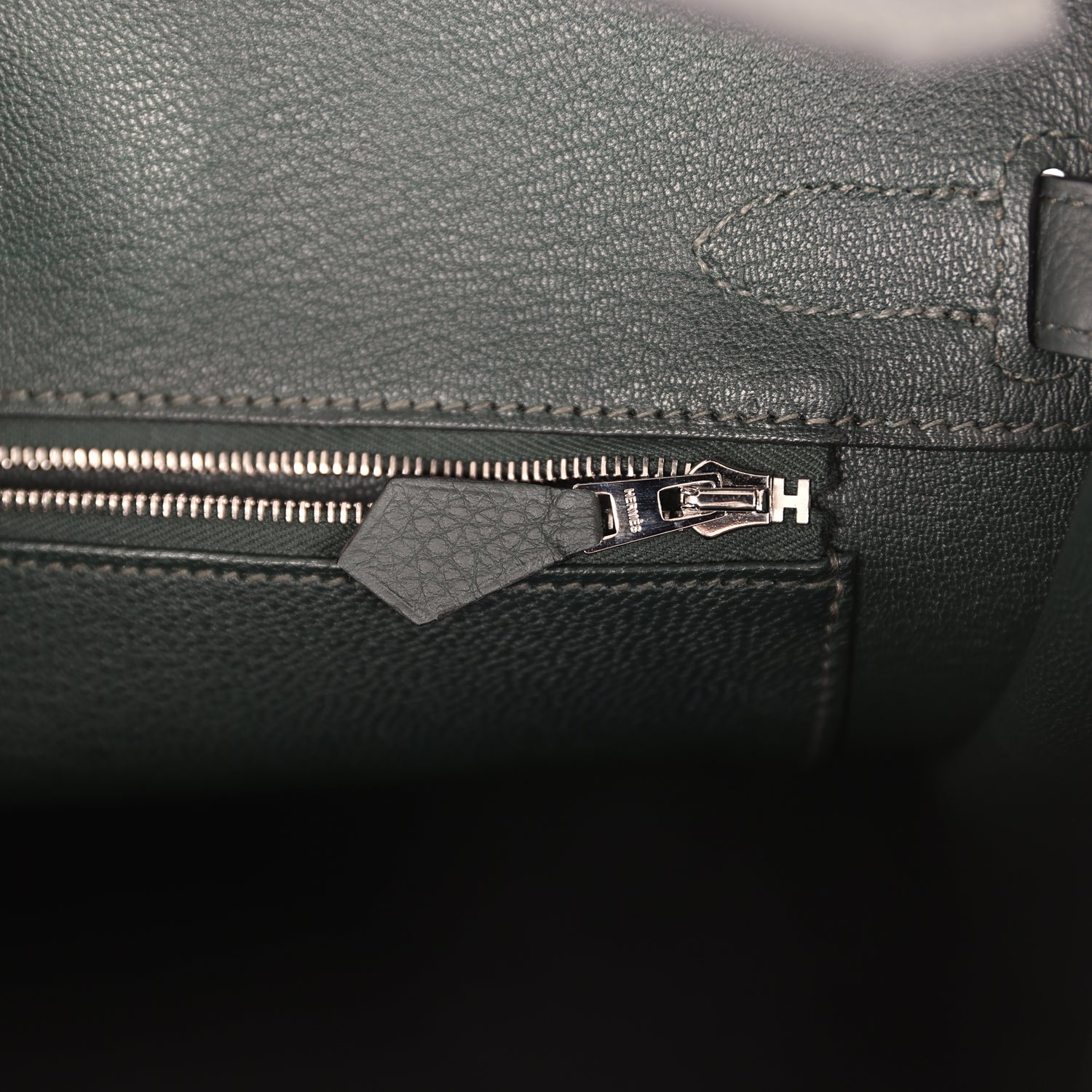 Hermes Birkin 30 Vert Fonce Togo Palladium Hardware