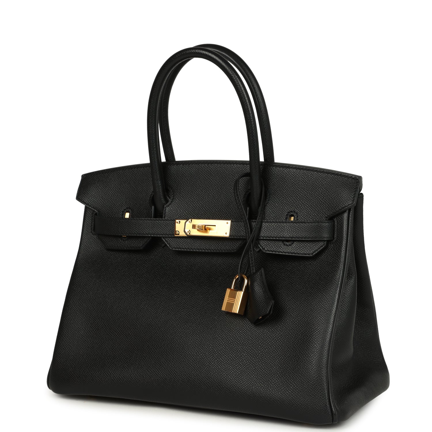 Hermes Birkin 30 Black Epsom Gold Hardware