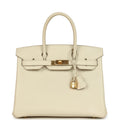 Hermes Birkin 30 Craie Epsom Gold Hardware