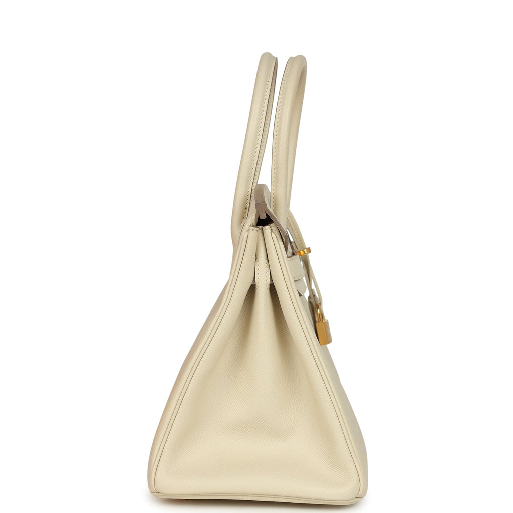 Hermes Birkin 30 Craie Epsom Gold Hardware