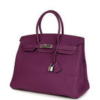Hermes Birkin 35 Anemone Togo Palladium Hardware