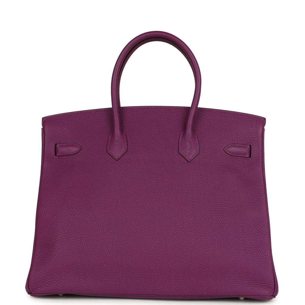 Hermes Birkin 35 Anemone Togo Palladium Hardware
