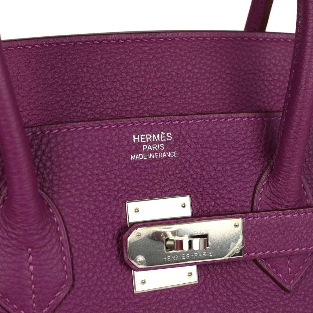 Hermes Birkin 35 Anemone Togo Palladium Hardware
