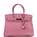 Hermes Birkin 30 Bubblegum Togo Palladium Hardware