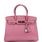 Hermes Birkin 30 Bubblegum Togo Palladium Hardware