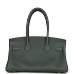 Hermes Shoulder Birkin Light 29 Vert Mangrove Evercolor Permabrass Hardware