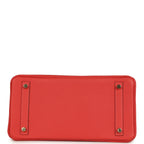 Hermes Birkin 30 Rouge Pivoine Clemence Gold Hardware