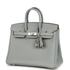 Hermes Birkin 25 Gris Pantin Togo Palladium Hardware